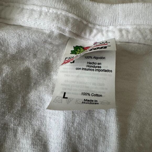 Vintage "Escape" Dessert White T Shirt Fruit of the Loom Heavy Duty Cotton - Picture 8 of 11